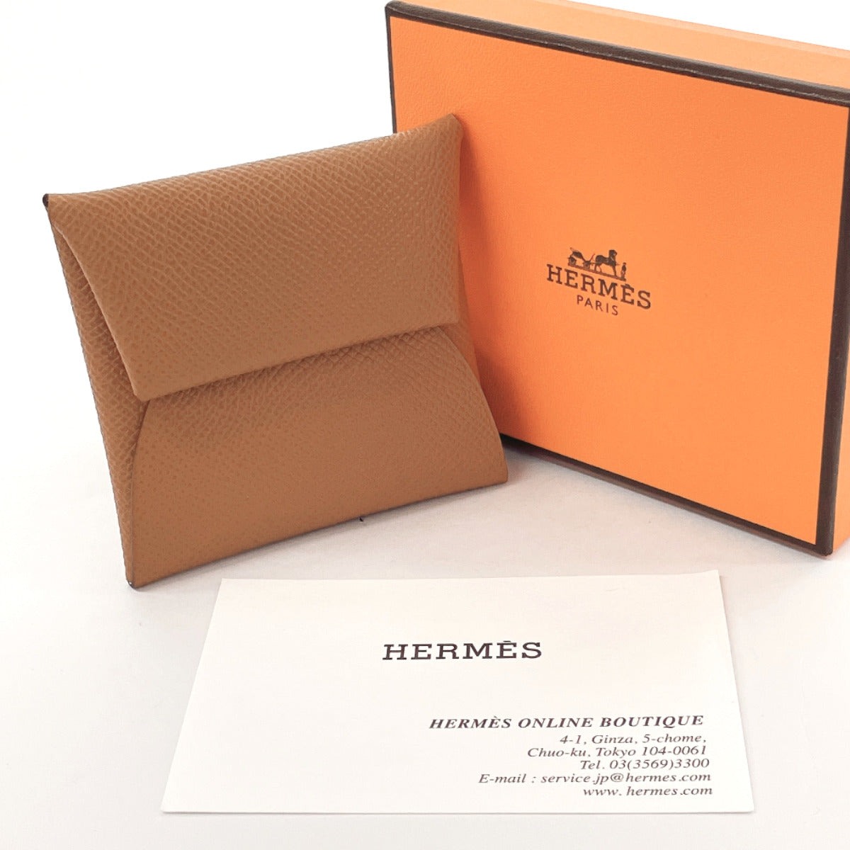 HERMES Coin case Epsom Brown Bastia Verso