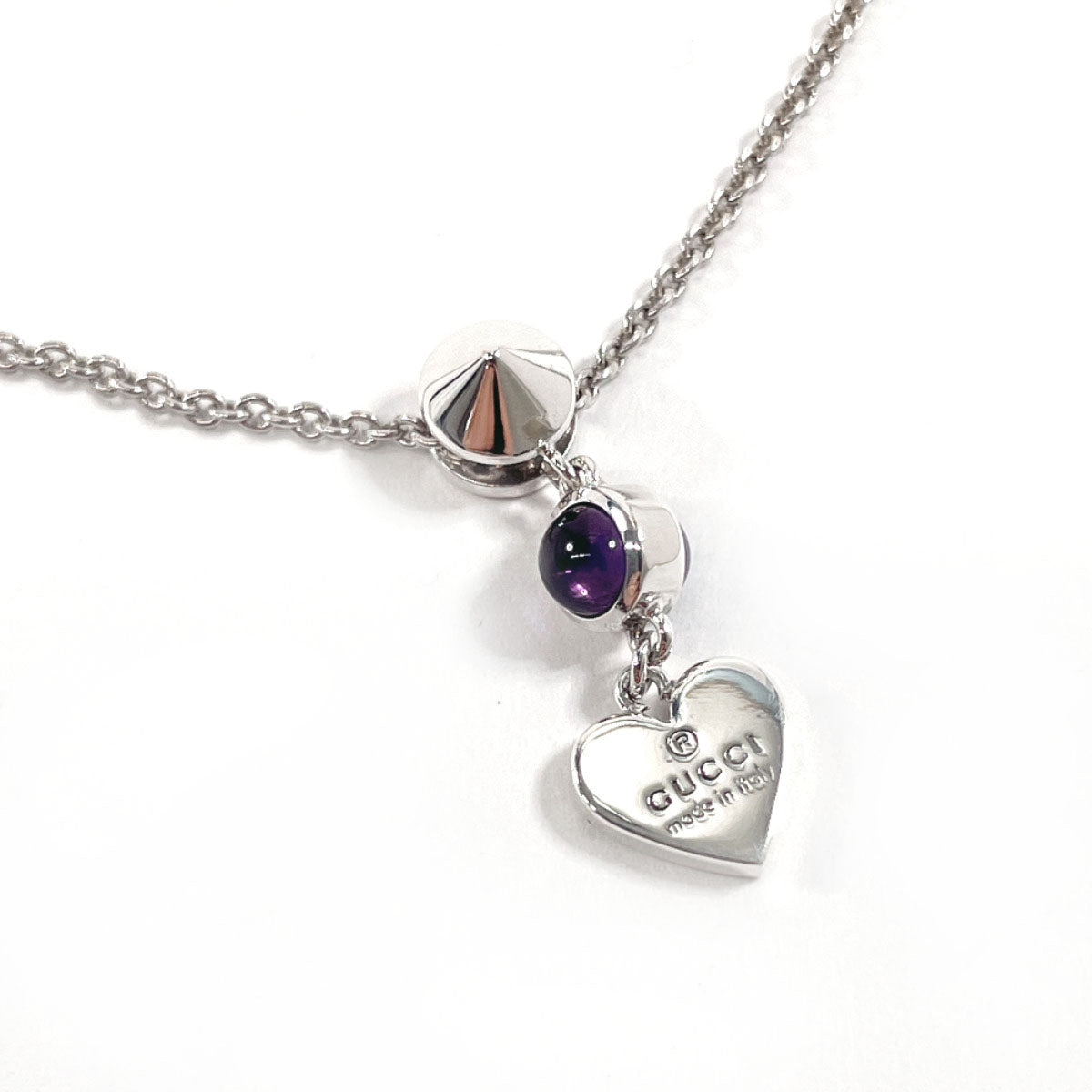 GUCCI Necklace 805338676 Silver925, Amethyst Silver