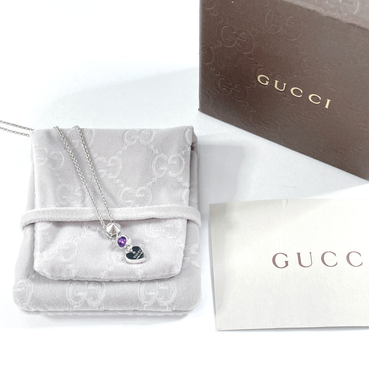 GUCCI Necklace 805338676 Silver925, Amethyst Silver