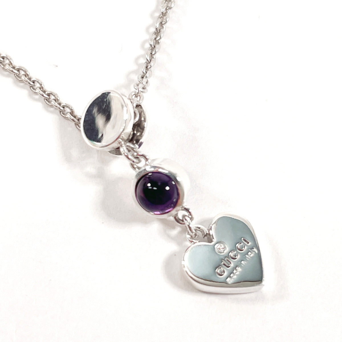 GUCCI Necklace 805338676 Silver925, Amethyst Silver