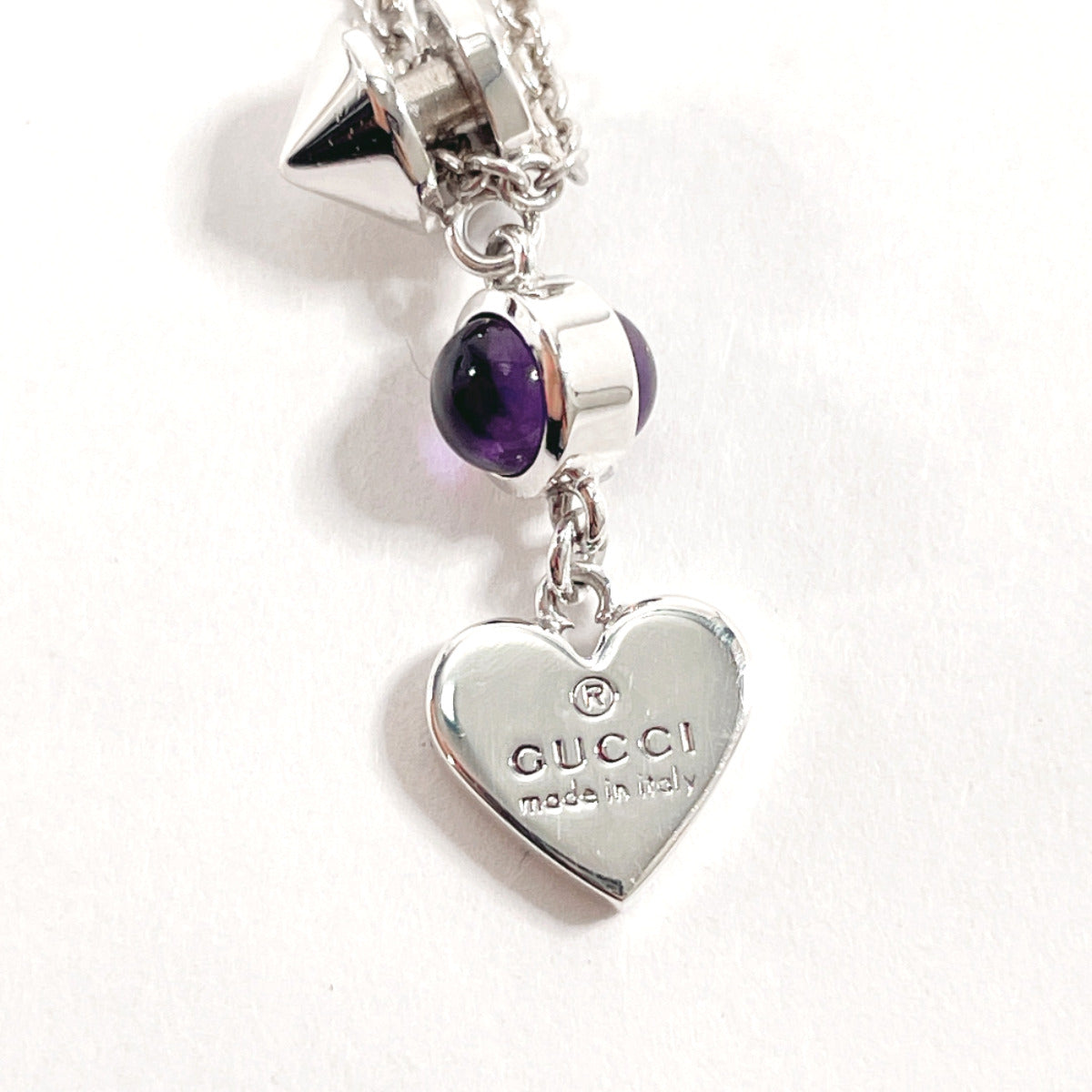 GUCCI Necklace 805338676 Silver925, Amethyst Silver