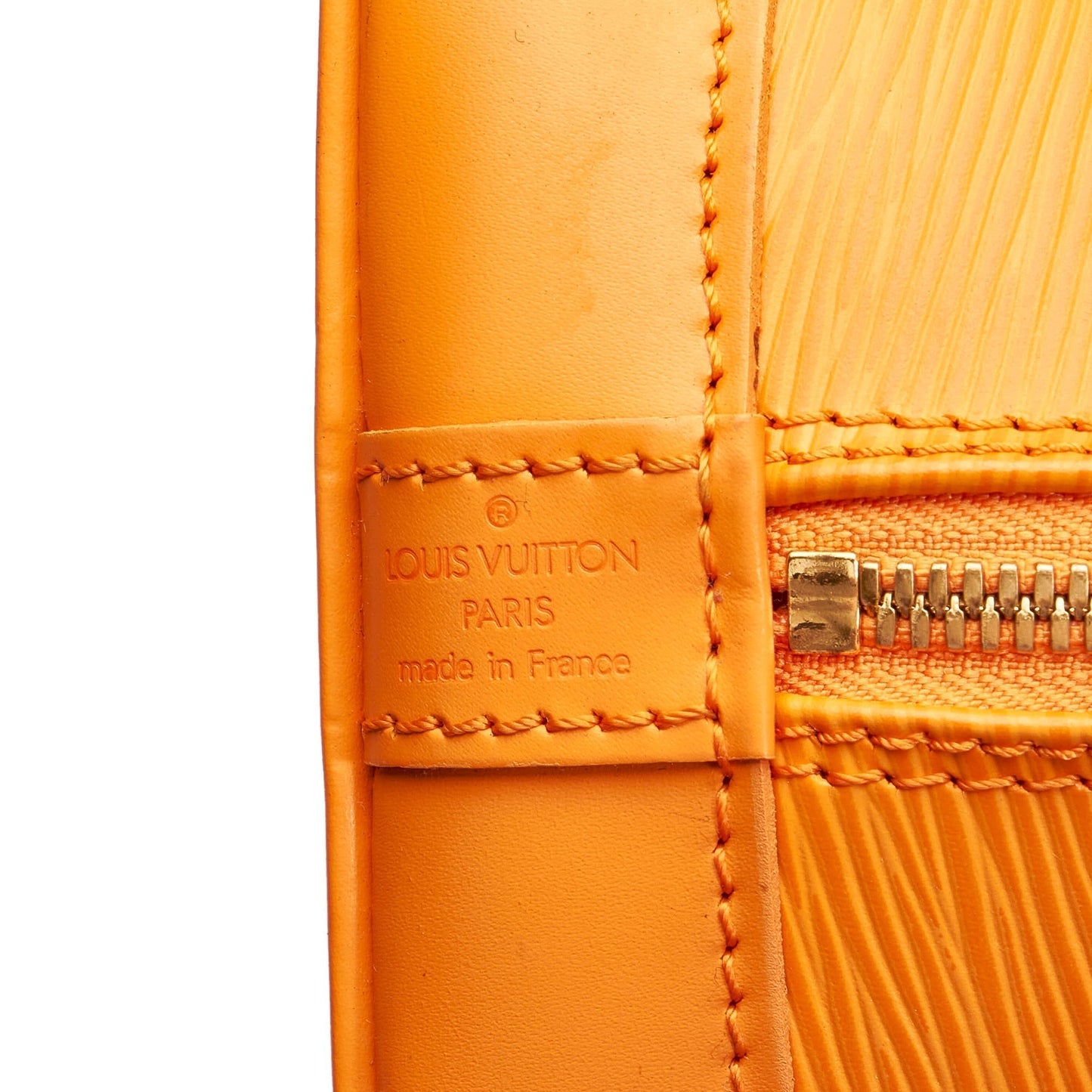 LOUIS VUITTON Epi Alma PM Orange