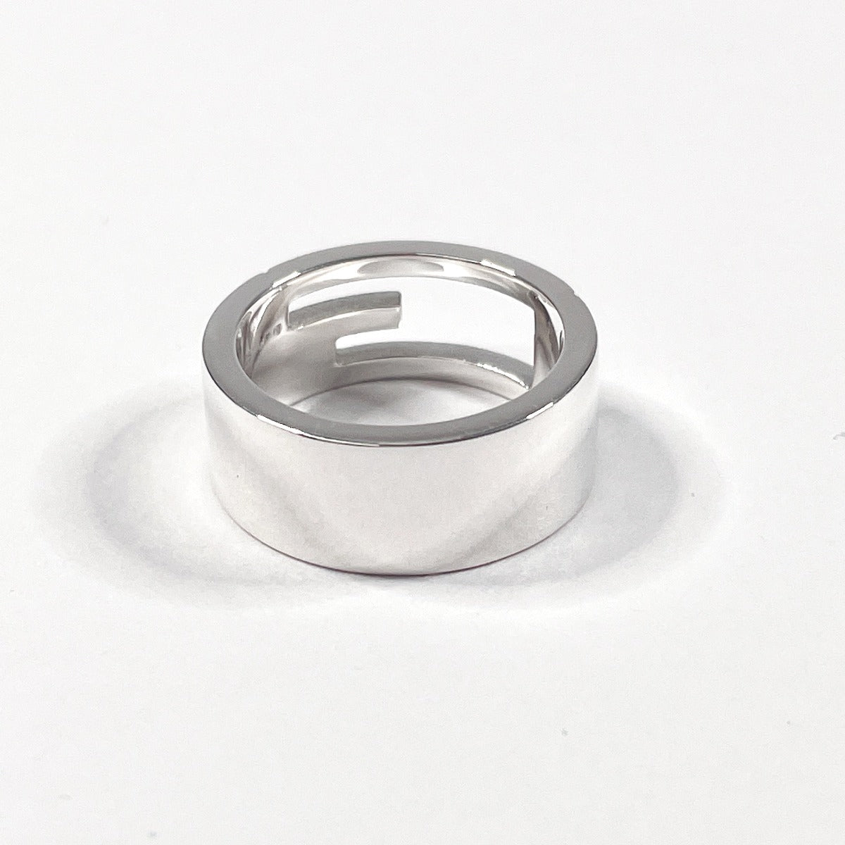 GUCCI Ring Silver925 Silver Branded Cutout G Women Used