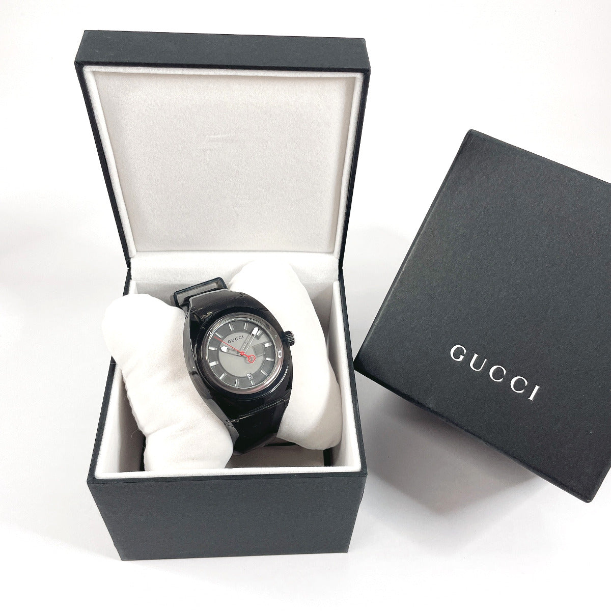 GUCCI Watches Quartz 137.1 Stainless Steel, Rubber black sink black dial