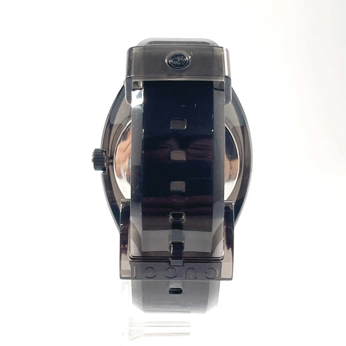 GUCCI Watches Quartz 137.1 Stainless Steel, Rubber black sink black dial