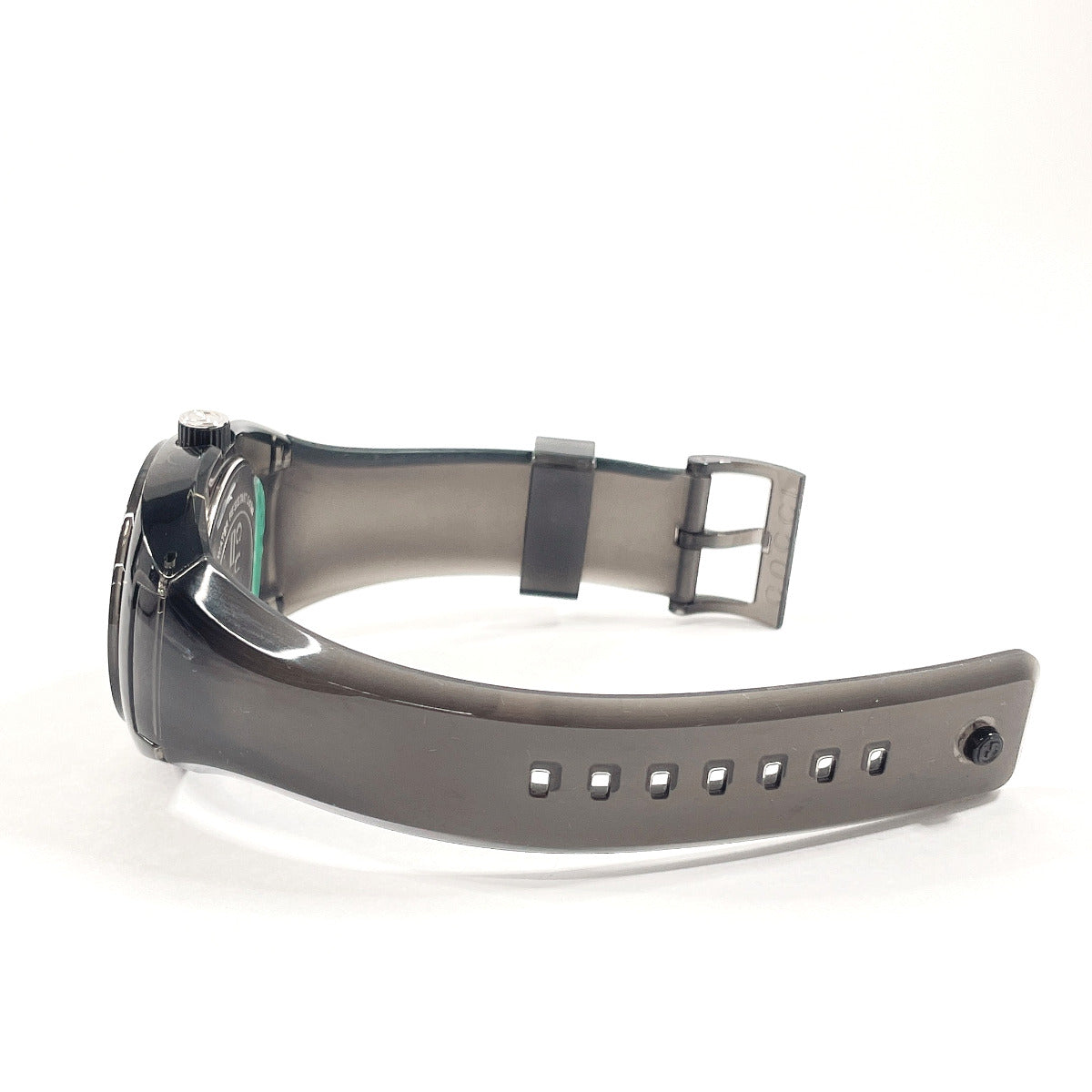 GUCCI Watches Quartz 137.1 Stainless Steel, Rubber black sink black dial