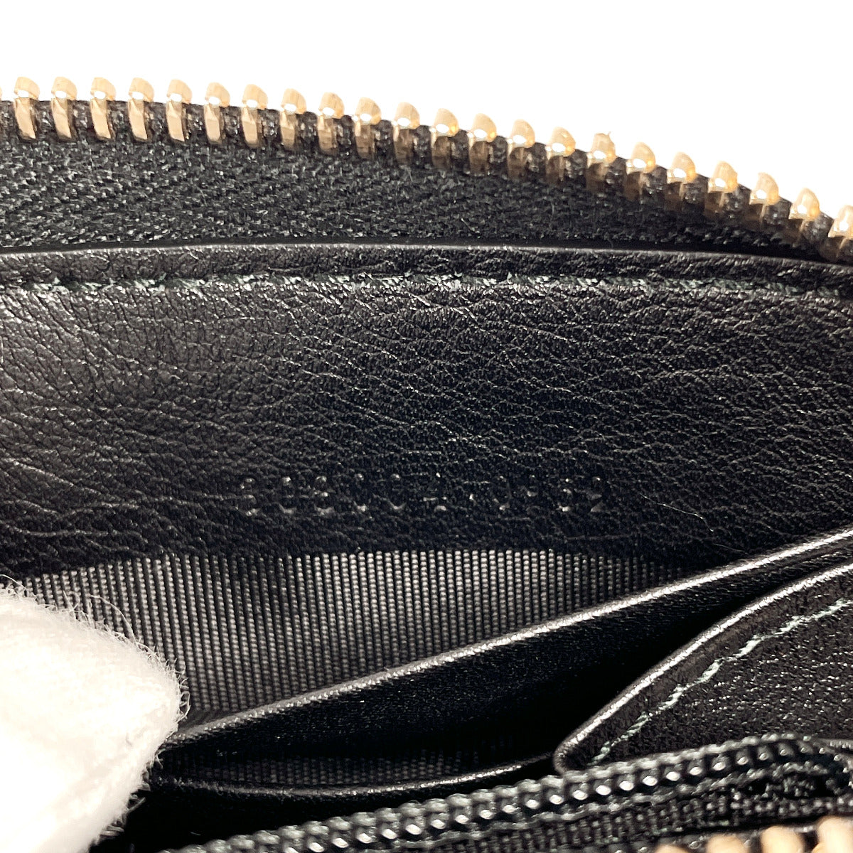 GUCCI Long Wallet Purse 308004 Patent leather black Zip Around Soho Women Used