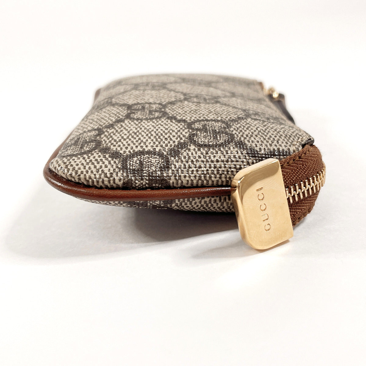 GUCCI Coin case 447964 GG Supreme Canvas gray unisex Used