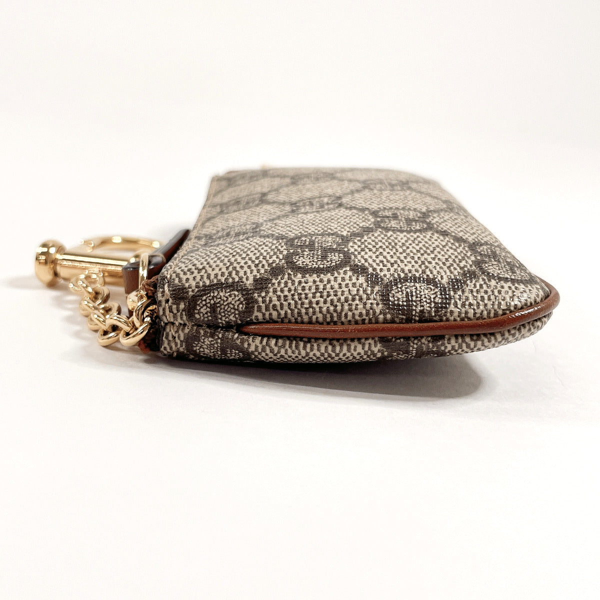 GUCCI Coin case 447964 GG Supreme Canvas gray unisex Used