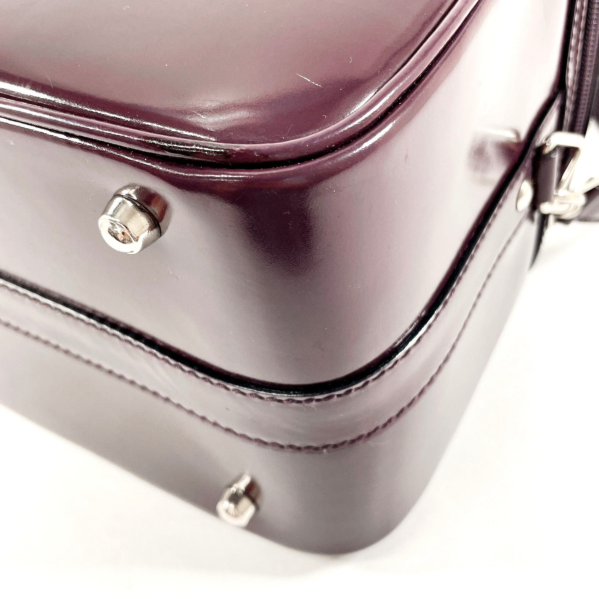GUCCI Handbag 013 2122 2491 Patent leather purple Bamboo Vanity Women Used