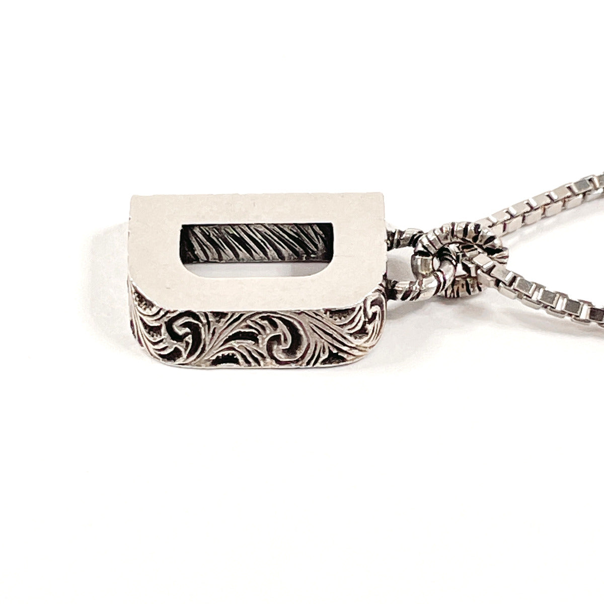 GUCCI Necklace Silver925 Silver Initial Necklace D unisex Used