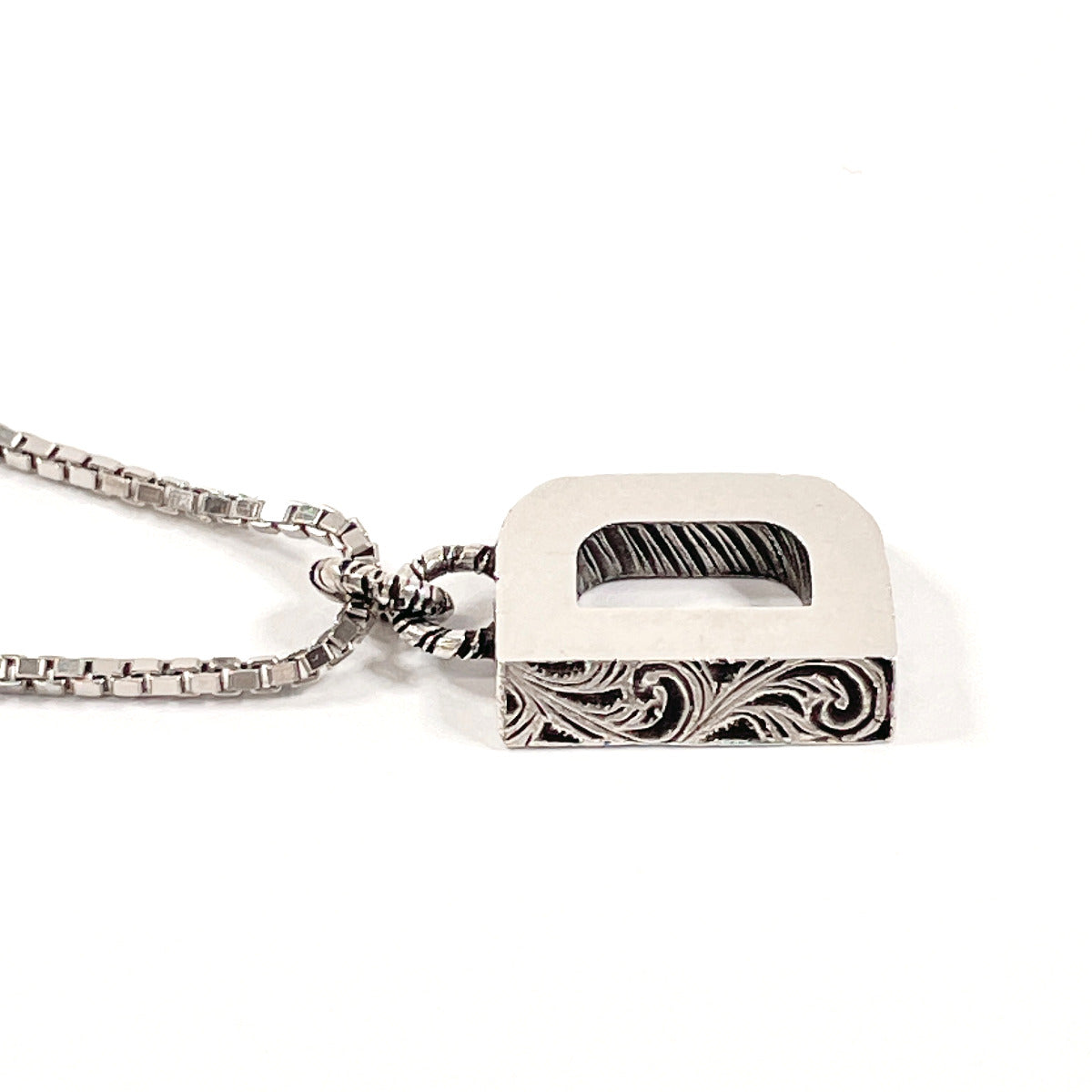 GUCCI Necklace Silver925 Silver Initial Necklace D unisex Used