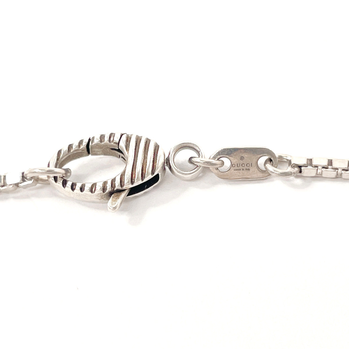 GUCCI Necklace Silver925 Silver Initial Necklace D unisex Used