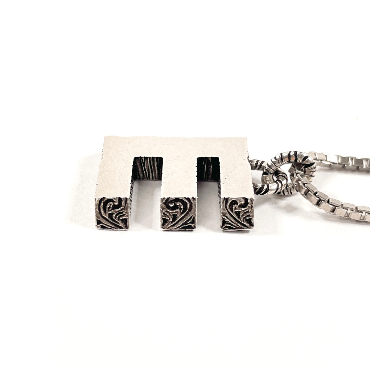 GUCCI Necklace Silver925 Silver Initial Necklace E unisex Used