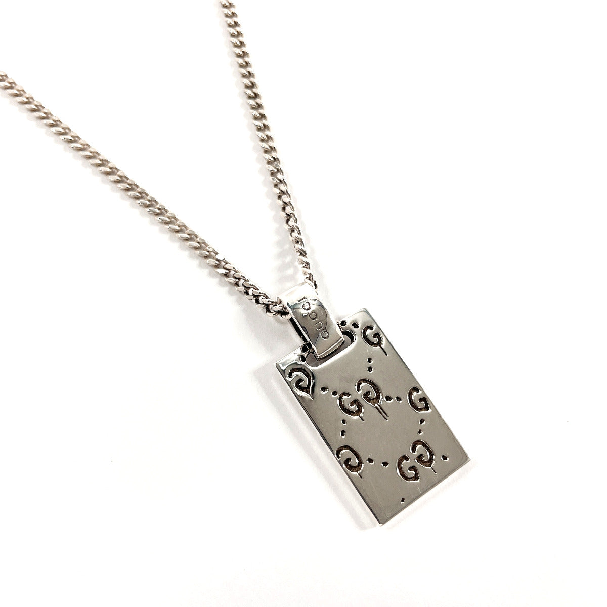 GUCCI Necklace 455315 J8400 Silver925 Silver Gucci Ghost mens Used