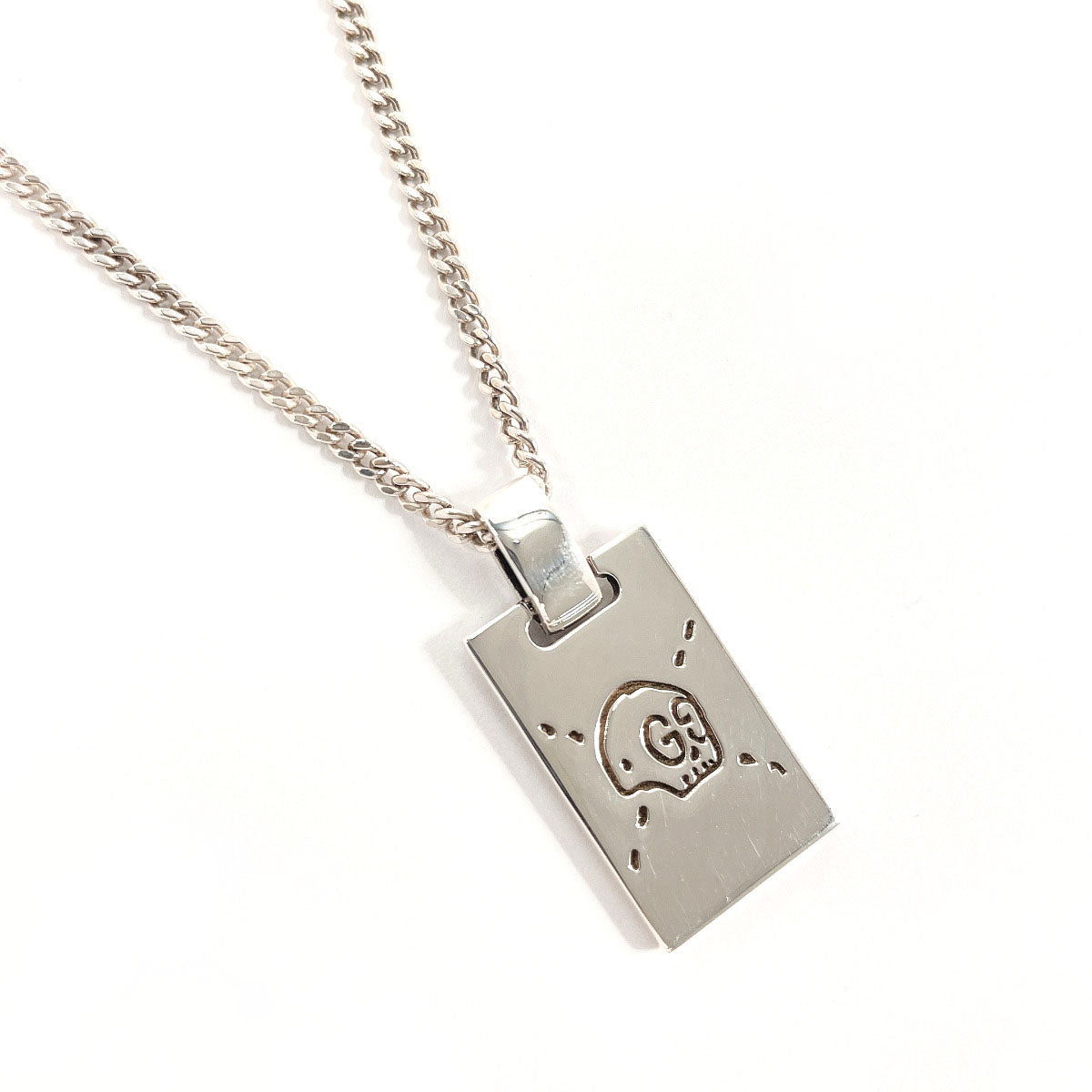 GUCCI Necklace 455315 J8400 Silver925 Silver Gucci Ghost mens Used