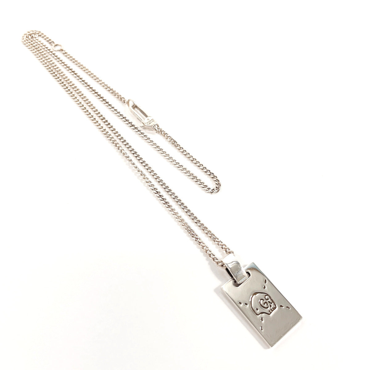 GUCCI Necklace 455315 J8400 Silver925 Silver Gucci Ghost mens Used