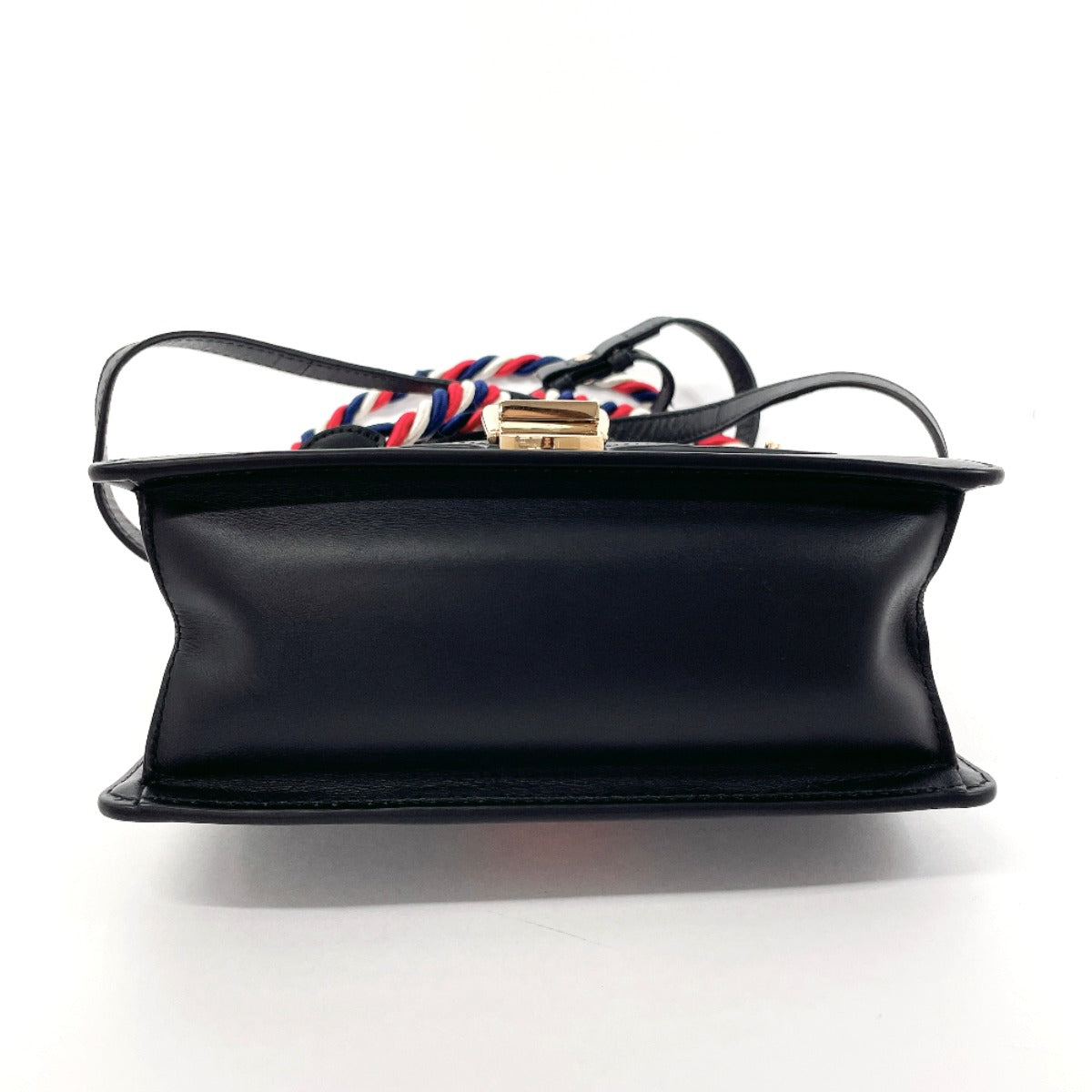 GUCCI Handbag 470270 leather black Shelly line 2WAY Sylvie