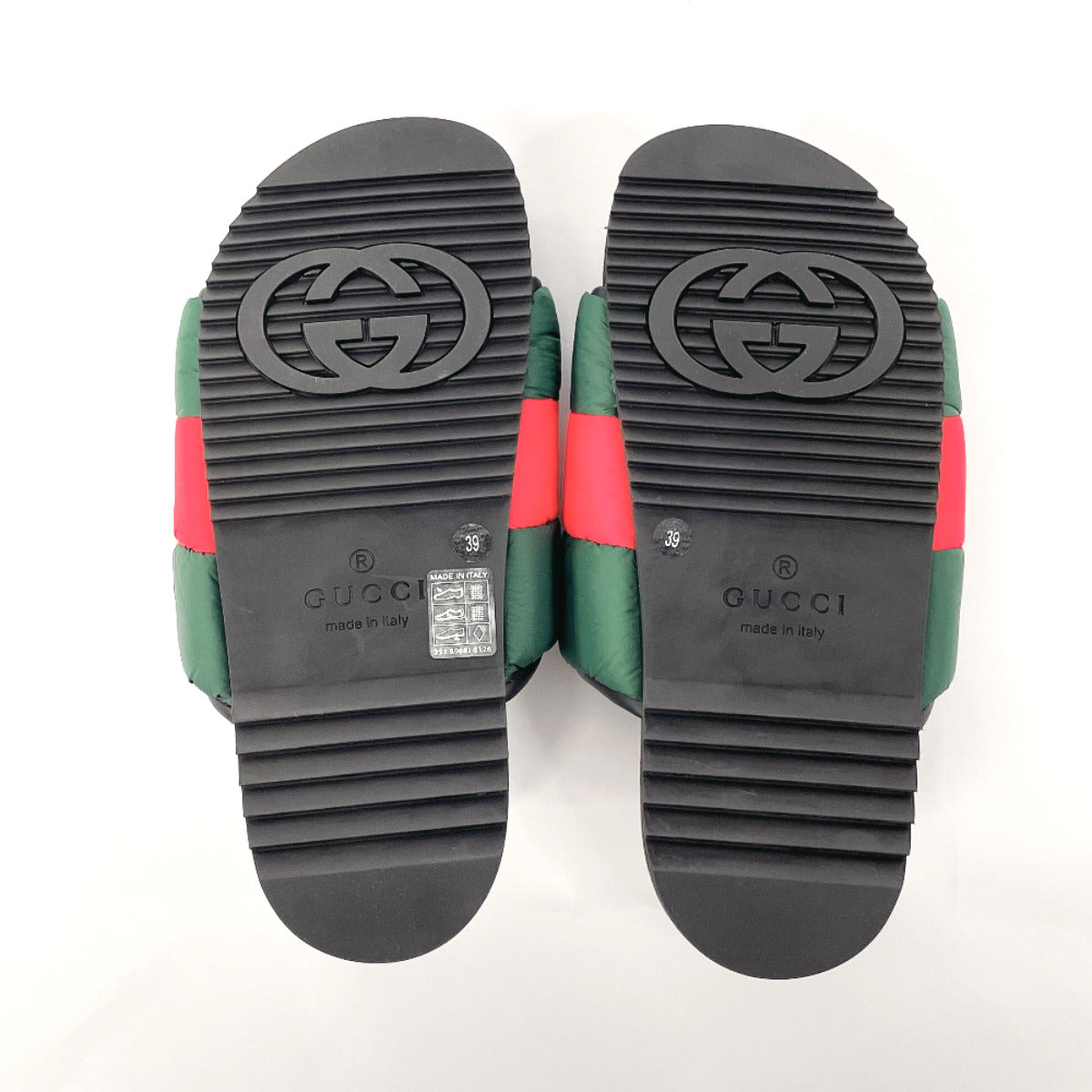 GUCCI Sandals 700320 Nylon black Sherry line Shower sandals Women 39 Used