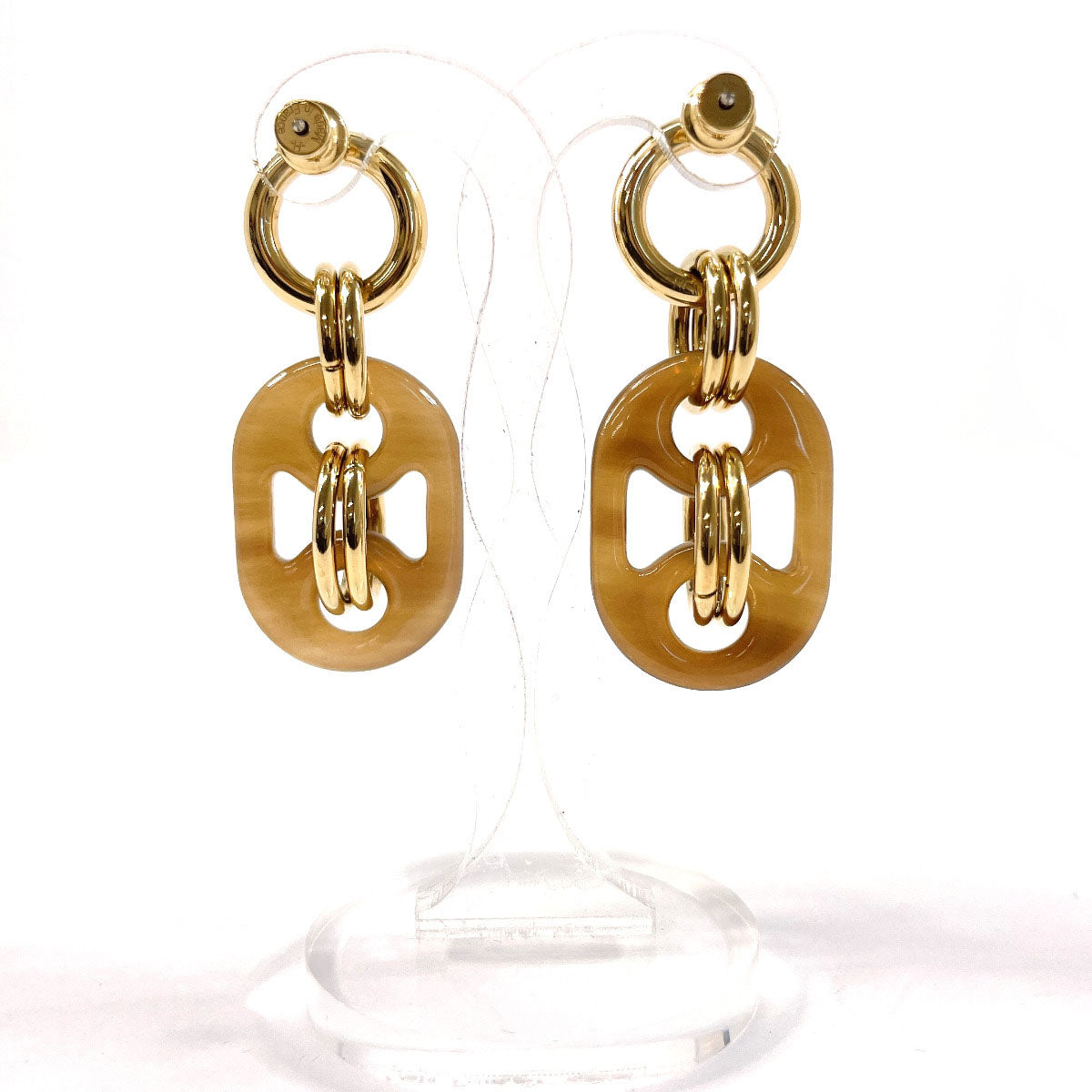 HERMES Pierce H057080FD00 Buffalo Horn, Metal Brown Eurydice PM