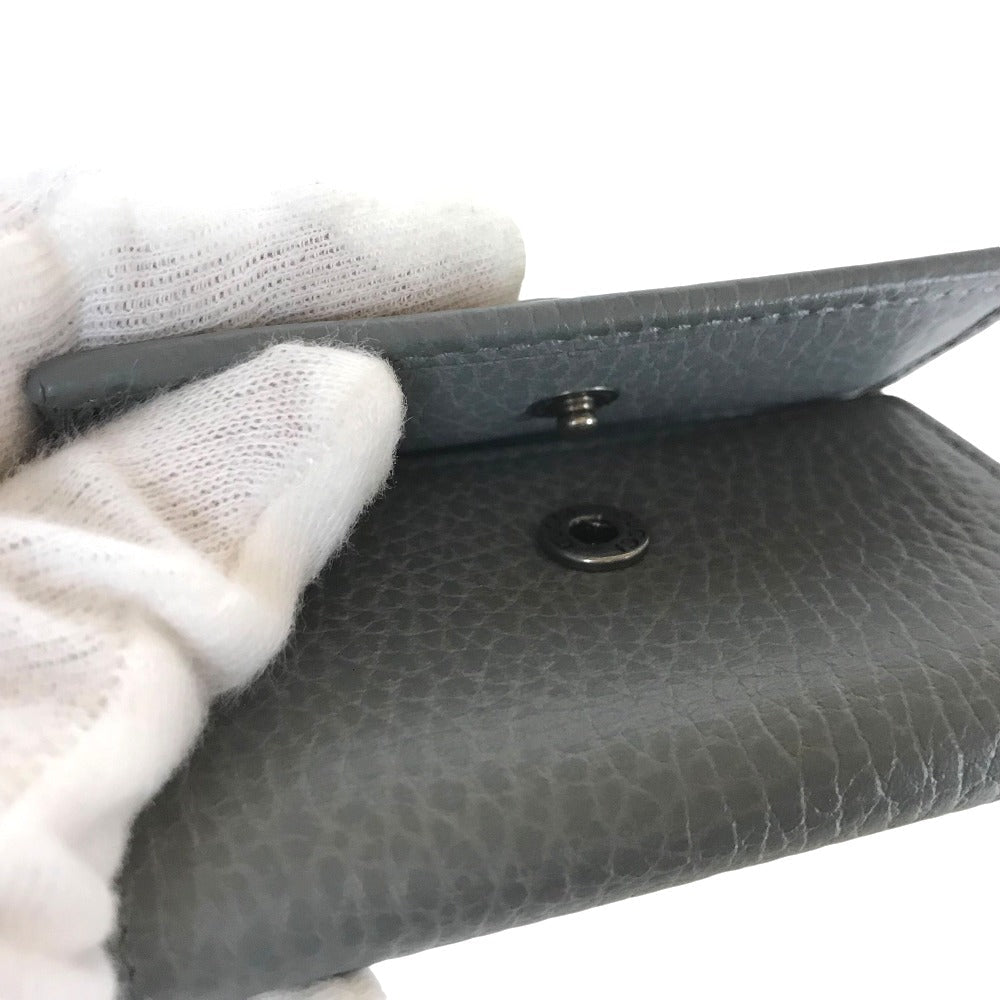 GUCCI Key case Key holder  456118  leather gray Petit Marmont Women Secondhand