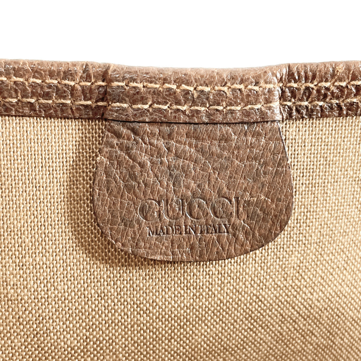 GUCCI Tote Bag 002�E39�E6487 GG Supreme Canvas Brown vintage Sherry line unisex Used