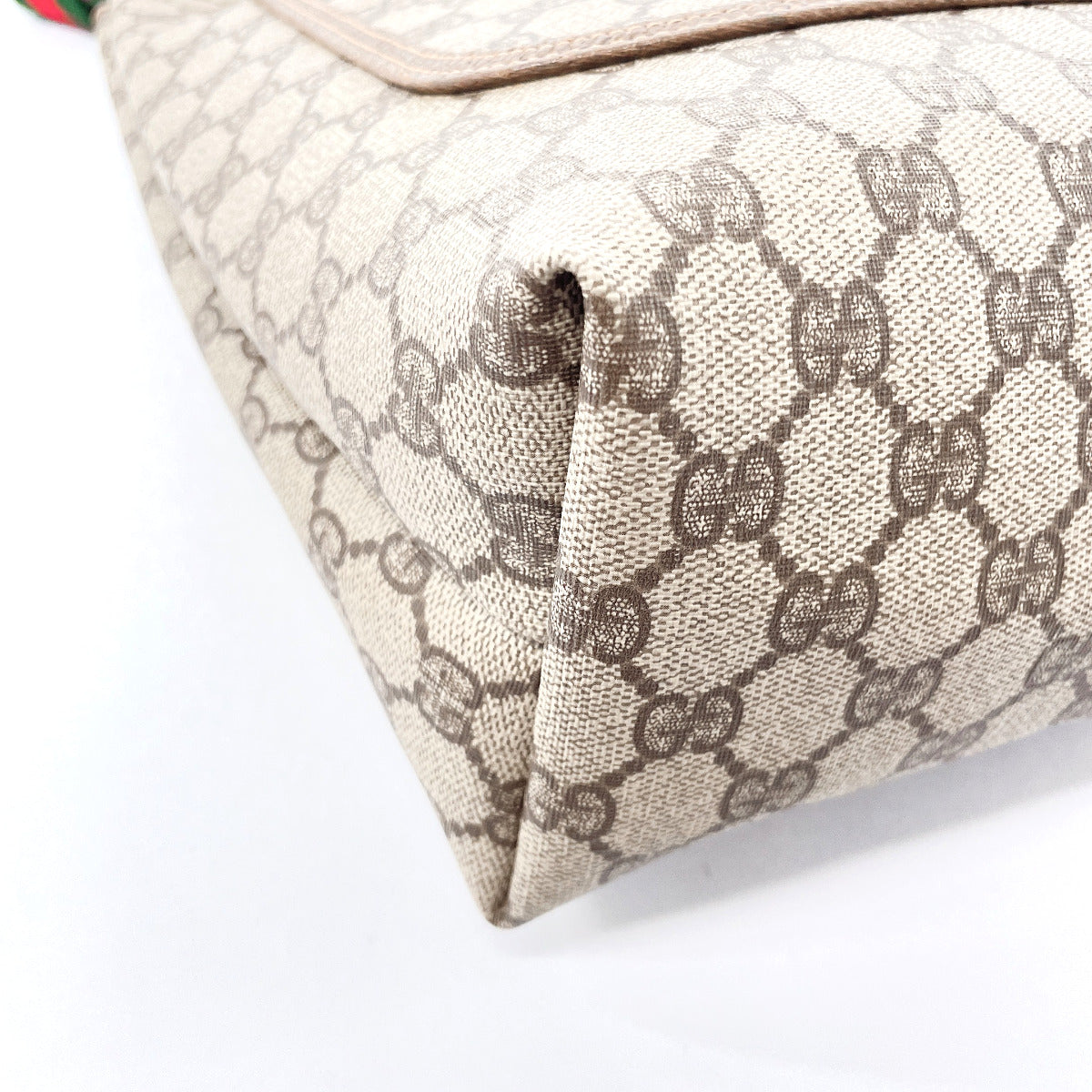 GUCCI Tote Bag 002�E39�E6487 GG Supreme Canvas Brown vintage Sherry line unisex Used