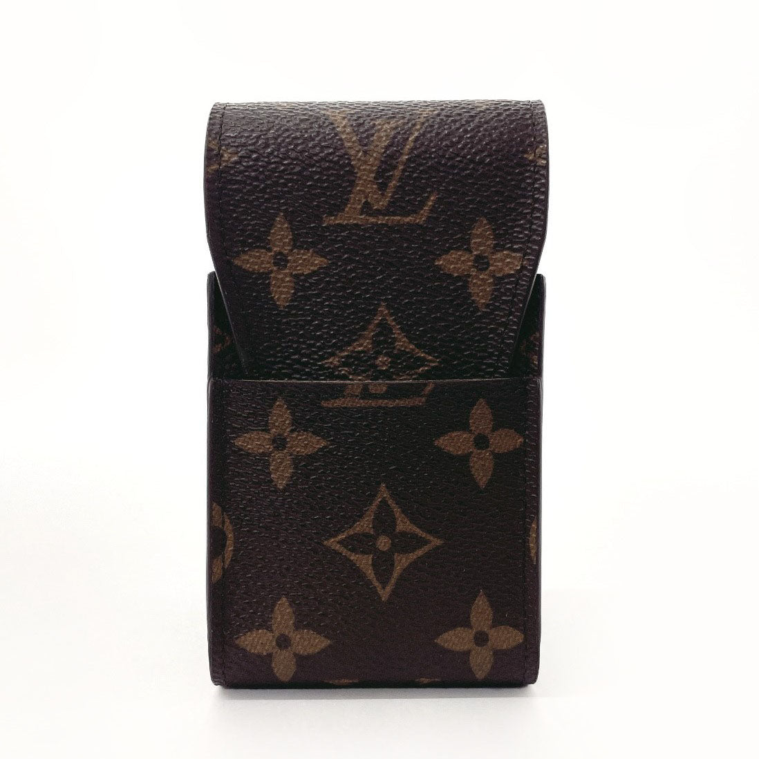 LOUIS VUITTON Cigarette case M63024 PVC coated canvas Brown Monogram Etui cigarette