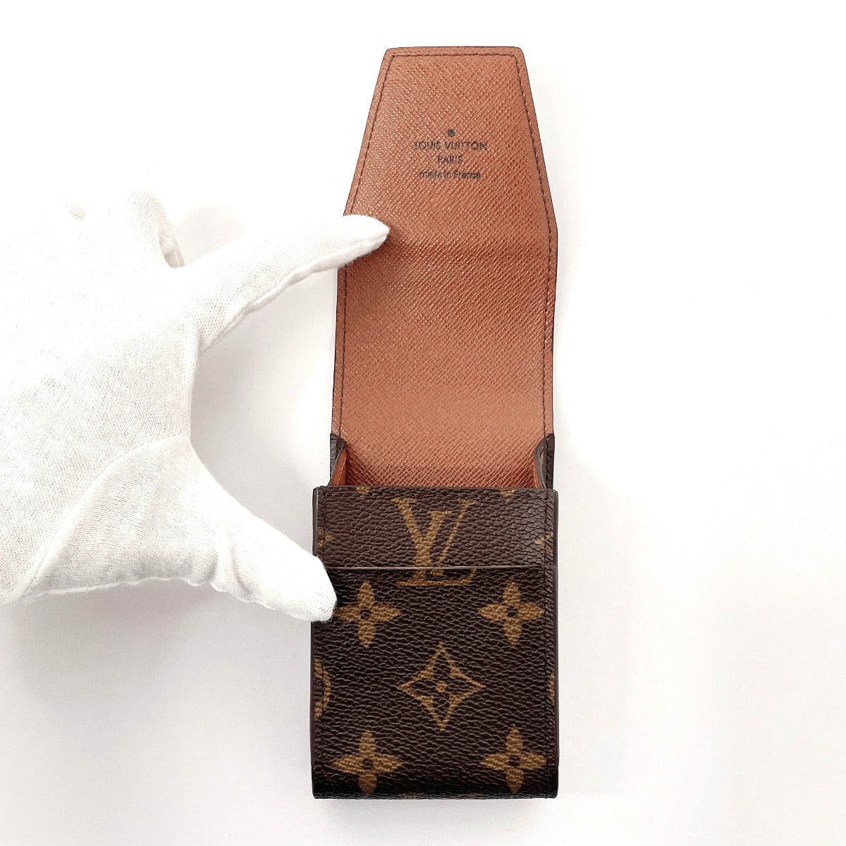 LOUIS VUITTON Cigarette case M63024 PVC coated canvas Brown Monogram Etui cigarette
