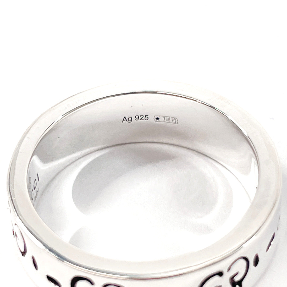 GUCCI Ring Silver925 Silver ghost