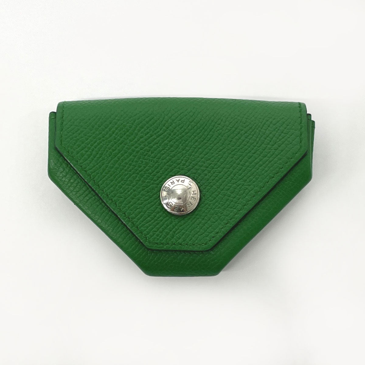 HERMES Coin case Epsom green Revan Cattle Women Used