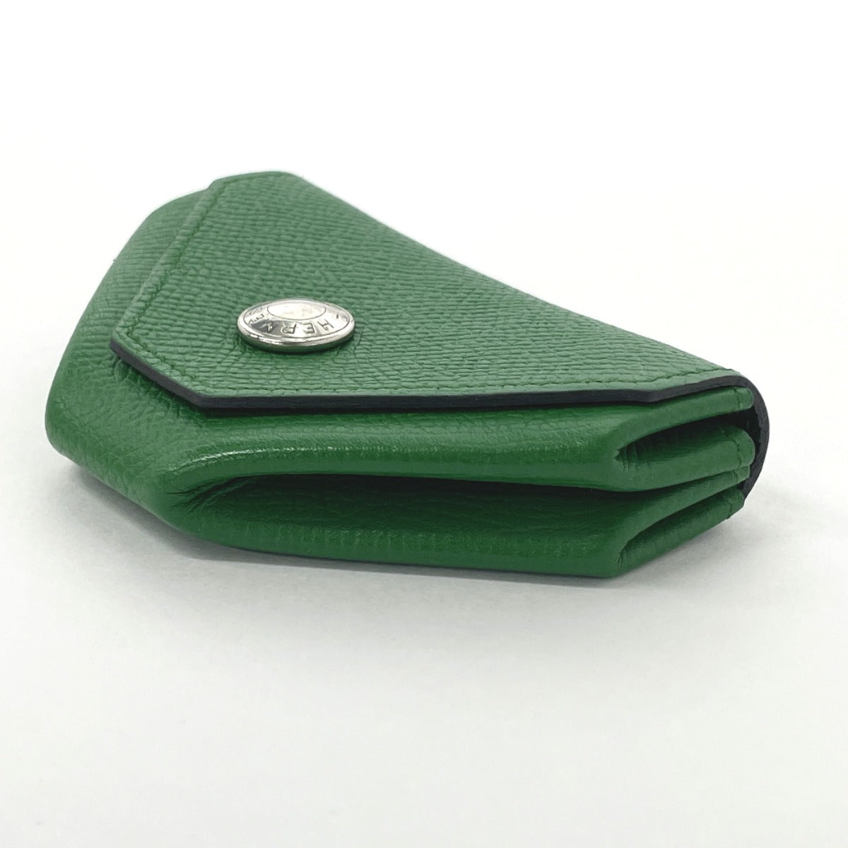 HERMES Coin case Epsom green Revan Cattle Women Used
