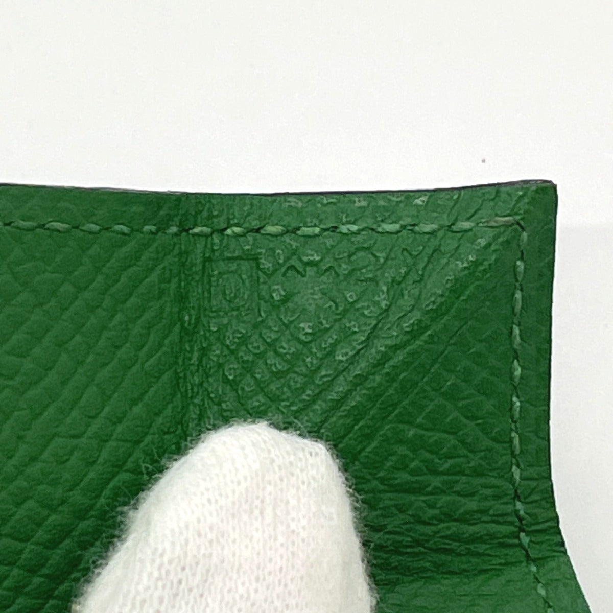 HERMES Coin case Epsom green Revan Cattle Women Used