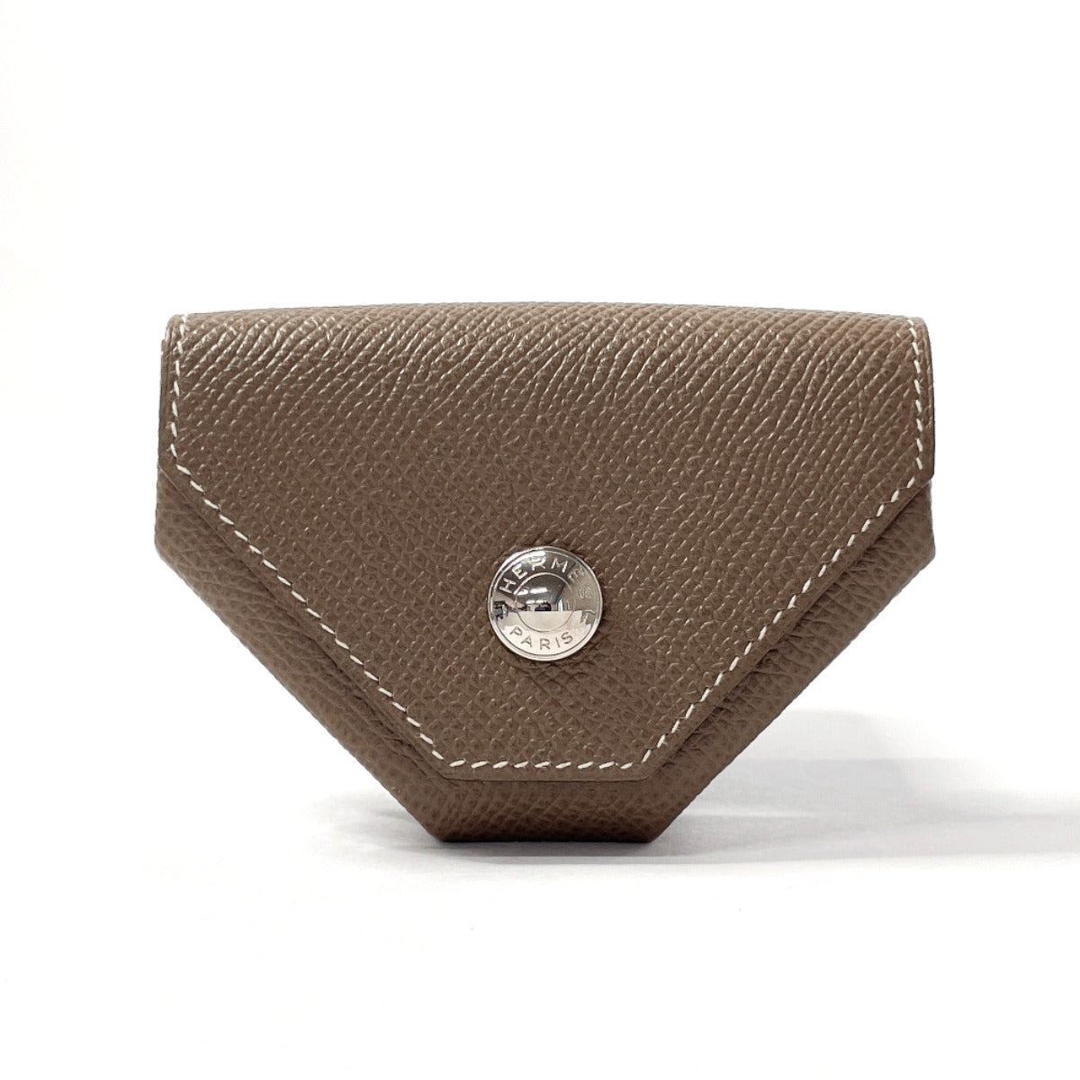 HERMES Coin case Epsom beige Revan Cattle