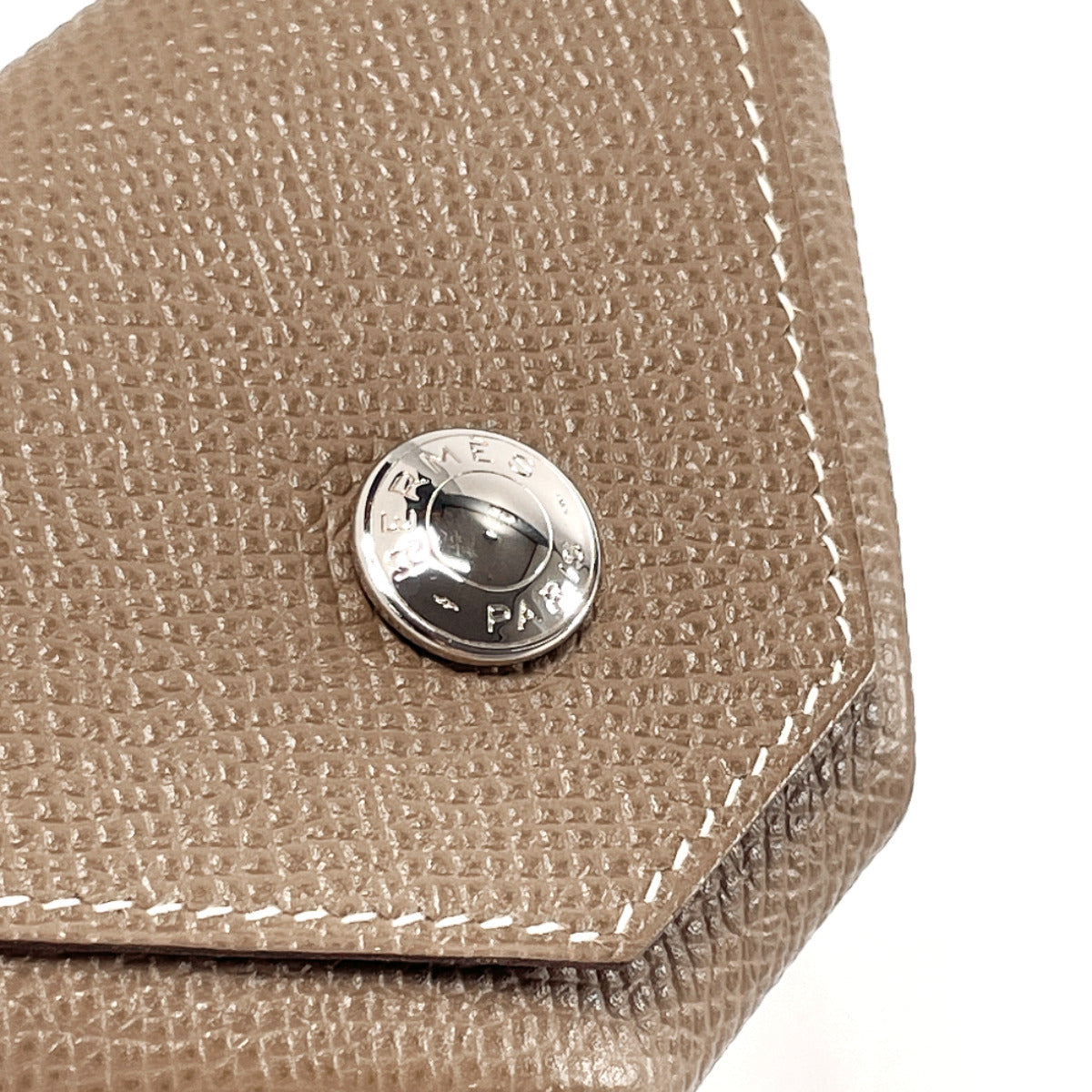 HERMES Coin case Epsom beige Revan Cattle
