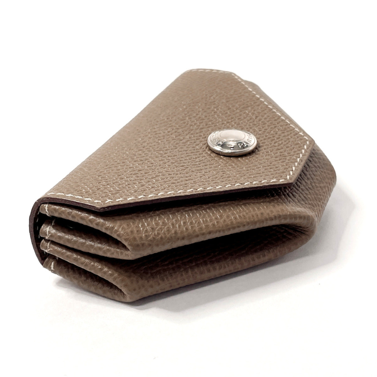 HERMES Coin case Epsom beige Revan Cattle