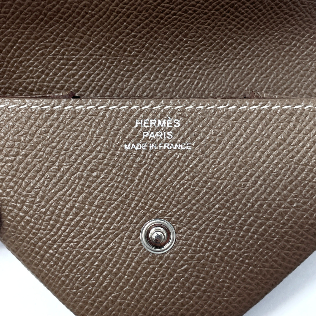 HERMES Coin case Epsom beige Revan Cattle