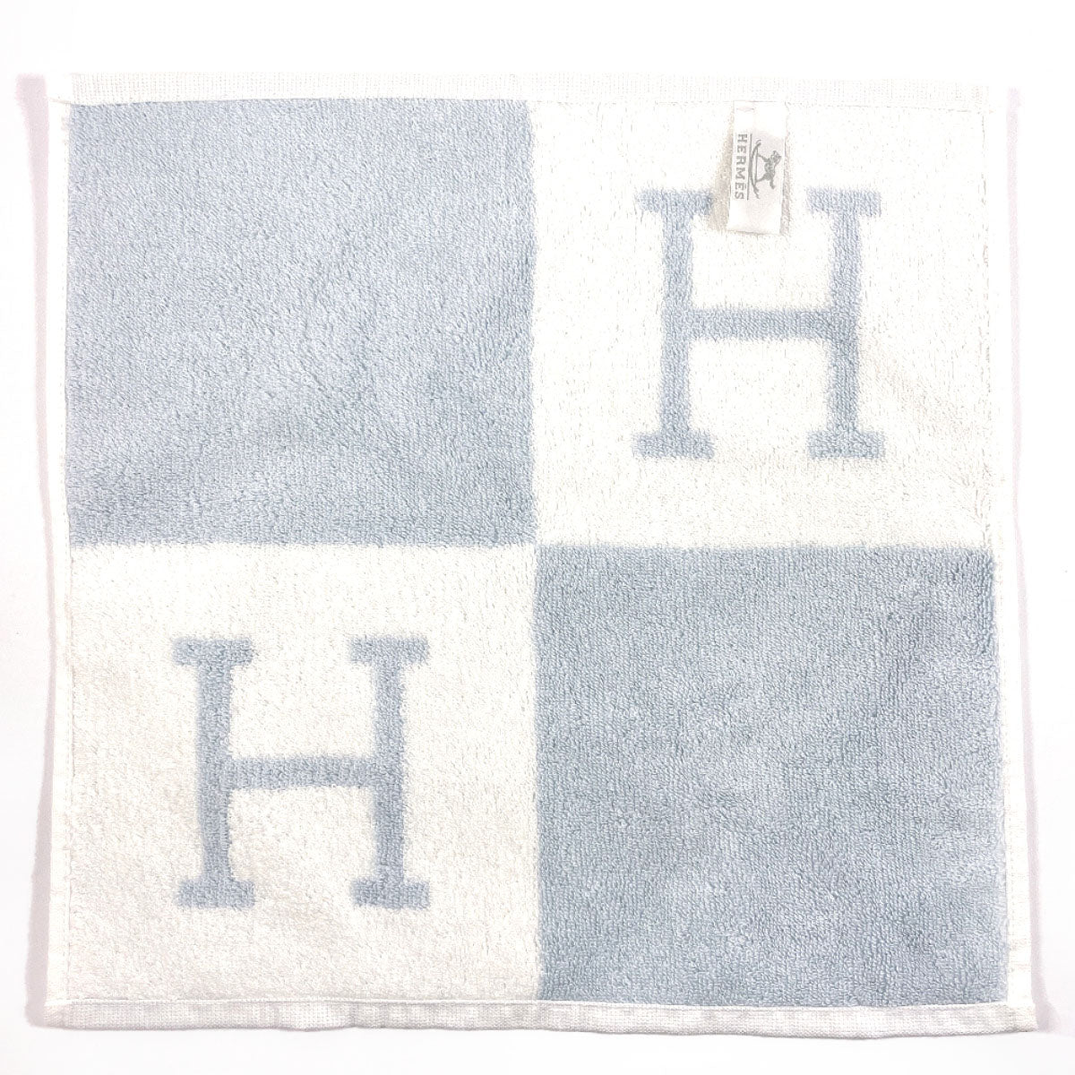 HERMES towel H102192M 03 Cotton , 100% cotton blue Carre Towel Avalon
