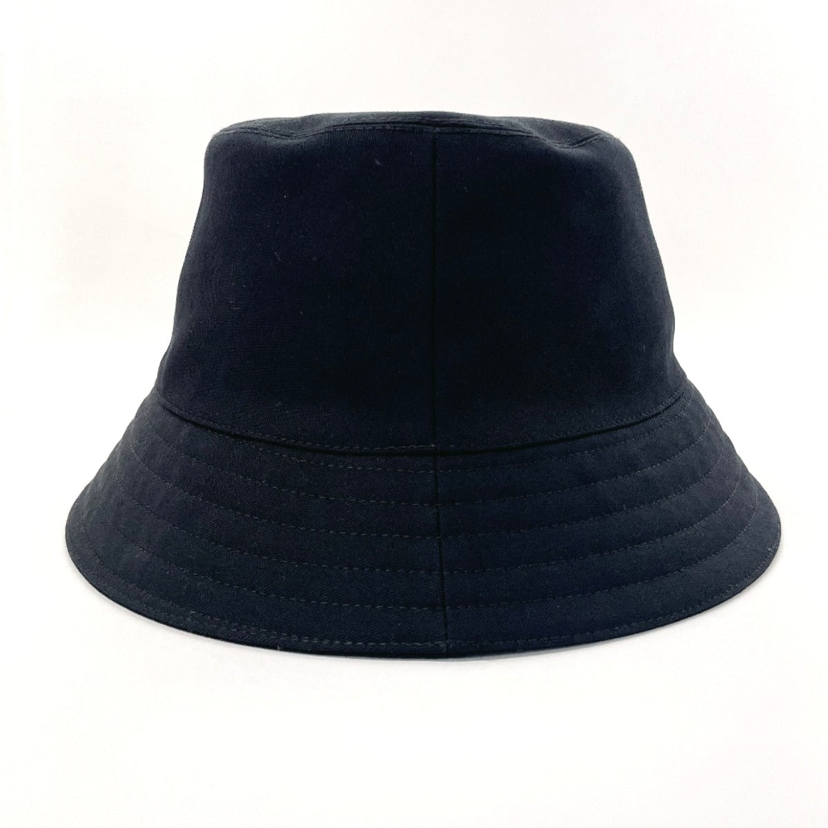HERMES hat Cotton , 100% cotton black Bucket hat Harper H Serie 58