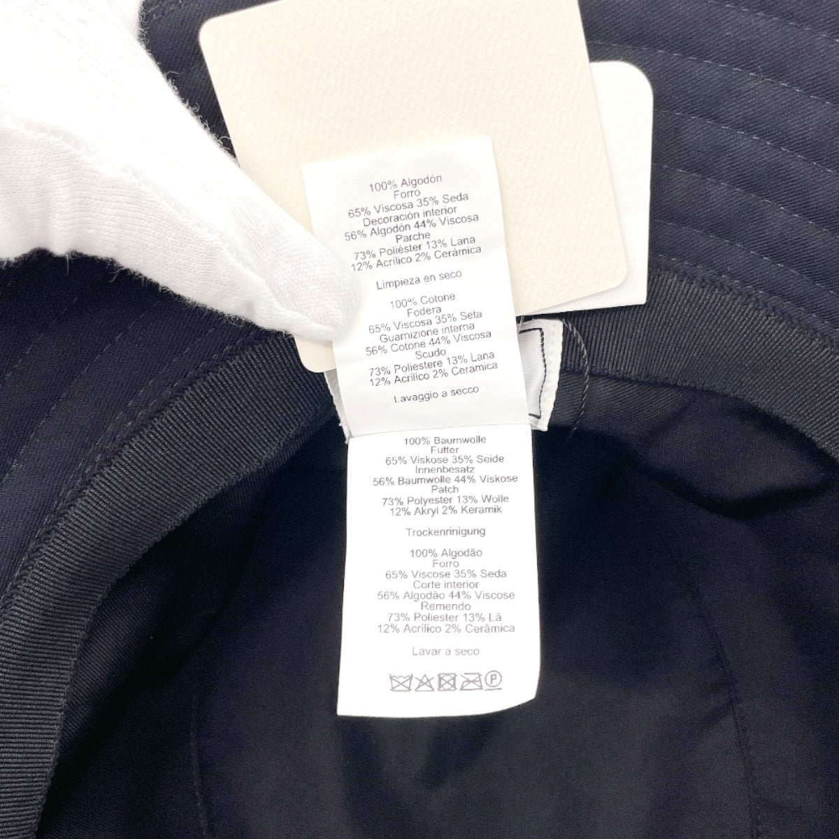 HERMES hat Cotton , 100% cotton black Bucket hat Harper H Serie 58