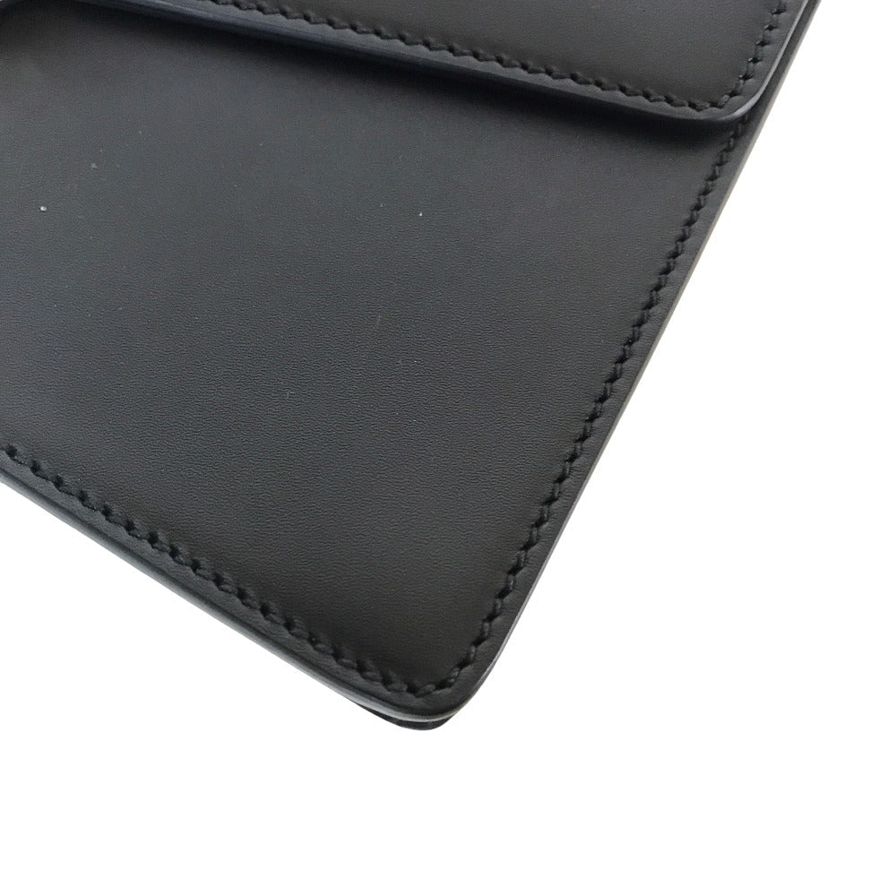 GUCCI Shoulder Bag 421882 leather black Silvi Small