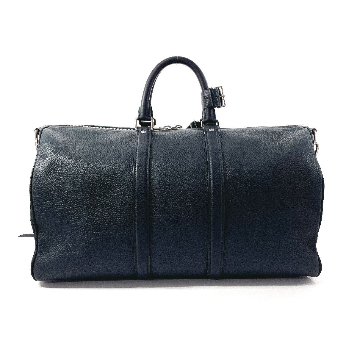 LOUIS VUITTON Boston Duffel bag M93191 Leather, Naxos Navy Keepall  bandouliere 45