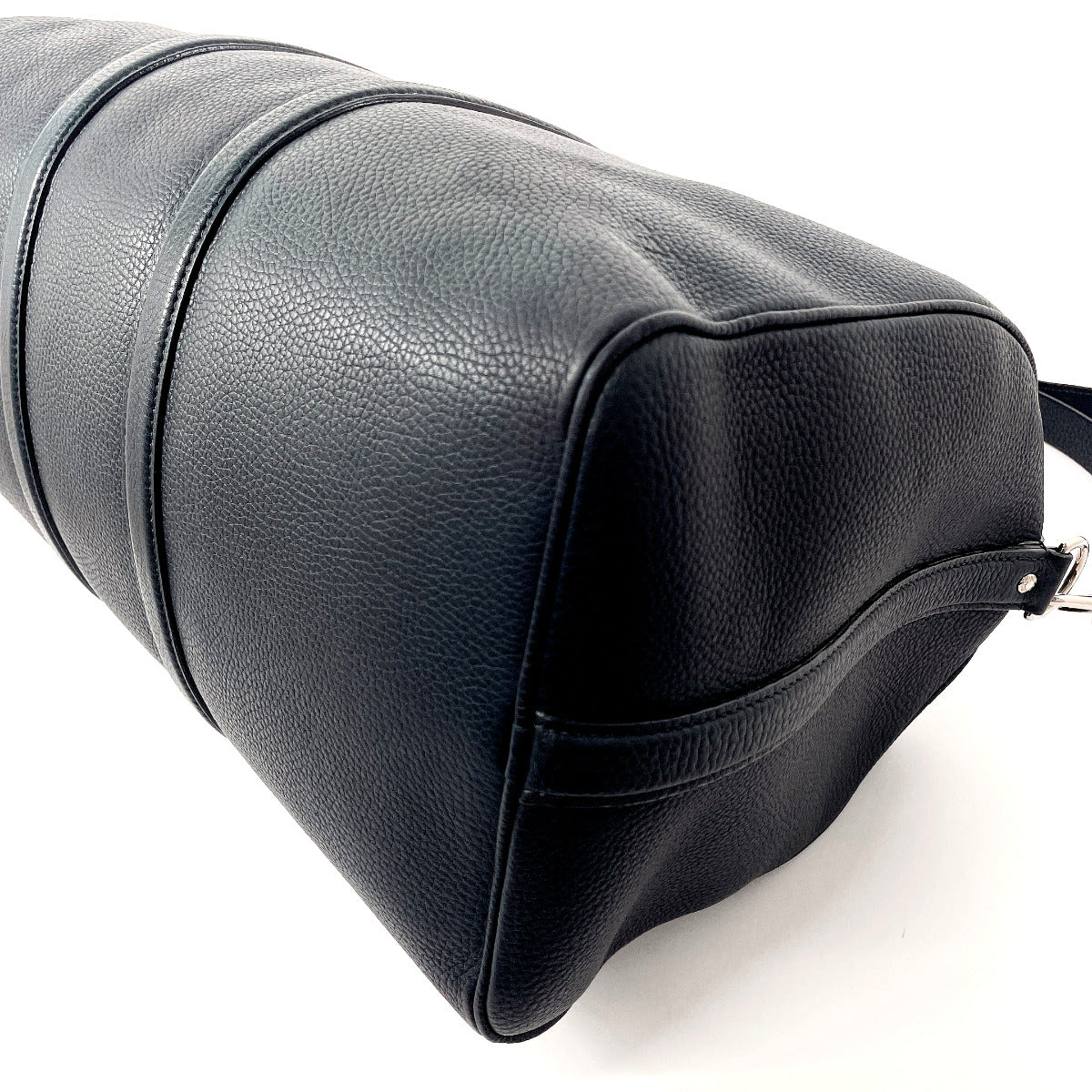 LOUIS VUITTON Boston Duffel bag M93191 Leather, Naxos Navy Keepall  bandouliere 45