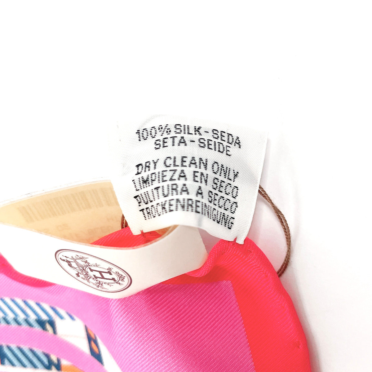 HERMES scarf 894052S Silk, 100% silk pink BRIDES de GALA Tartan Gavroche 45