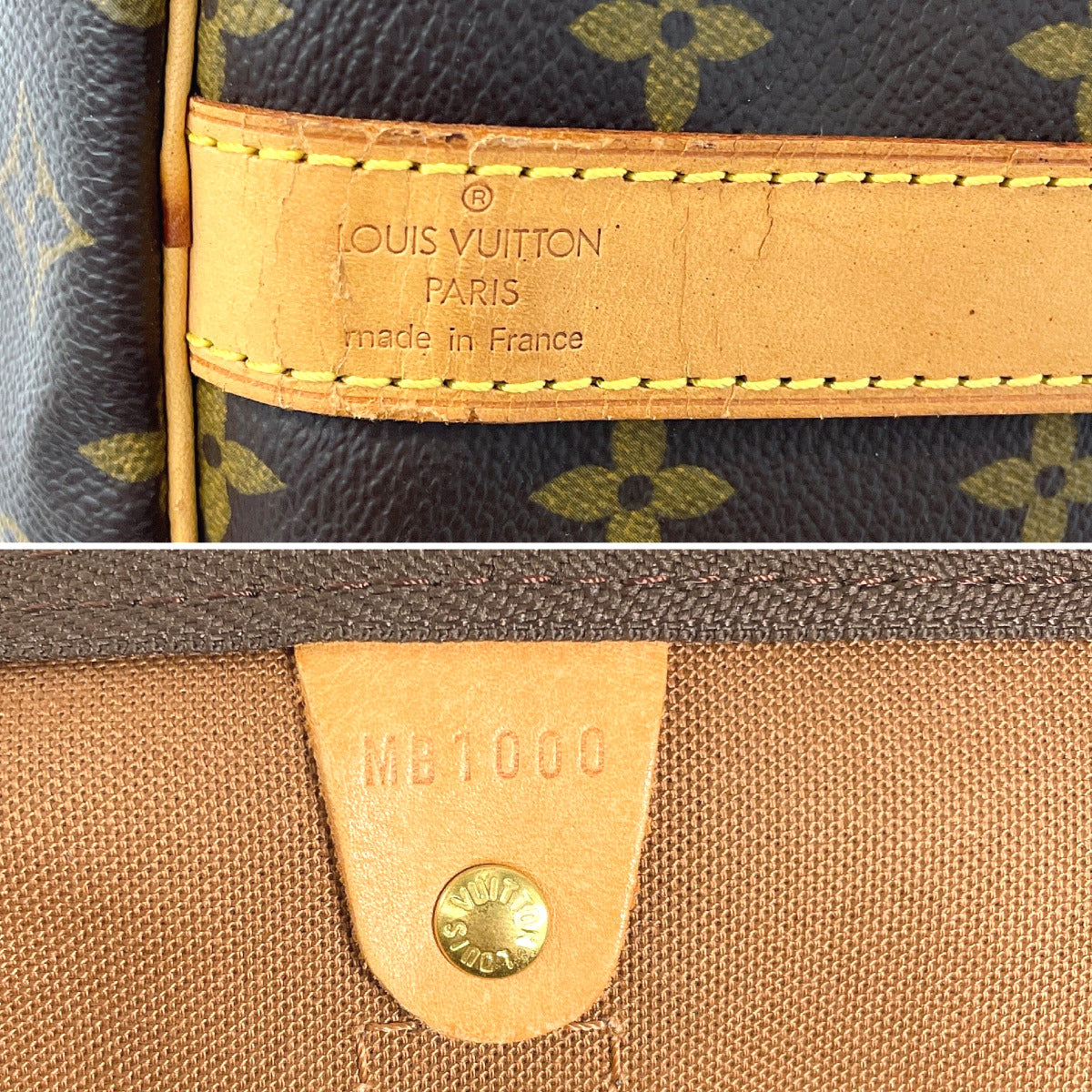 LOUIS VUITTON Boston Duffel bag M41416 Monogram canvas, tanned leather Brown Keepall  bandouliere 50 unisex Used