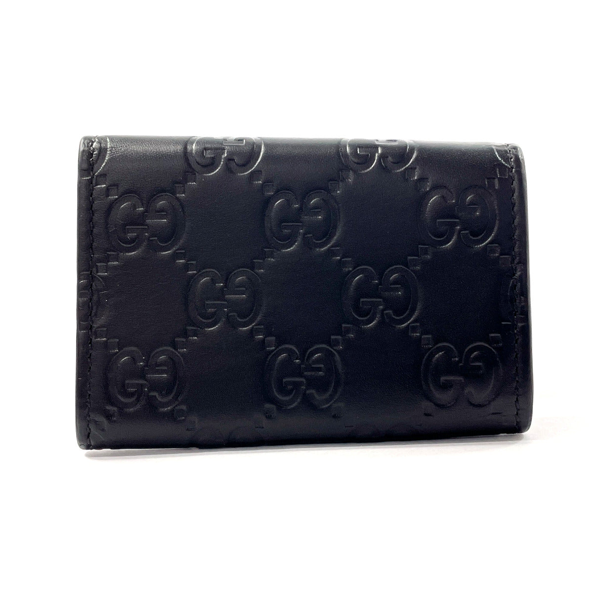 GUCCI Key case Key holder  138093 Sima leather black six hooks