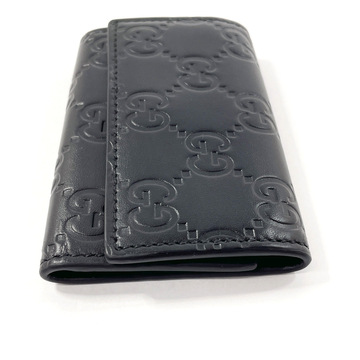 GUCCI Key case Key holder  138093 Sima leather black six hooks