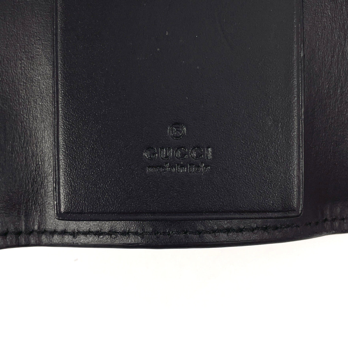 GUCCI Key case Key holder  138093 Sima leather black six hooks