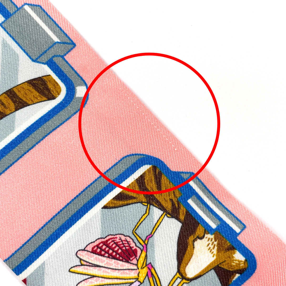 HERMES scarf 063875S 100% silk pink HERMES STORY