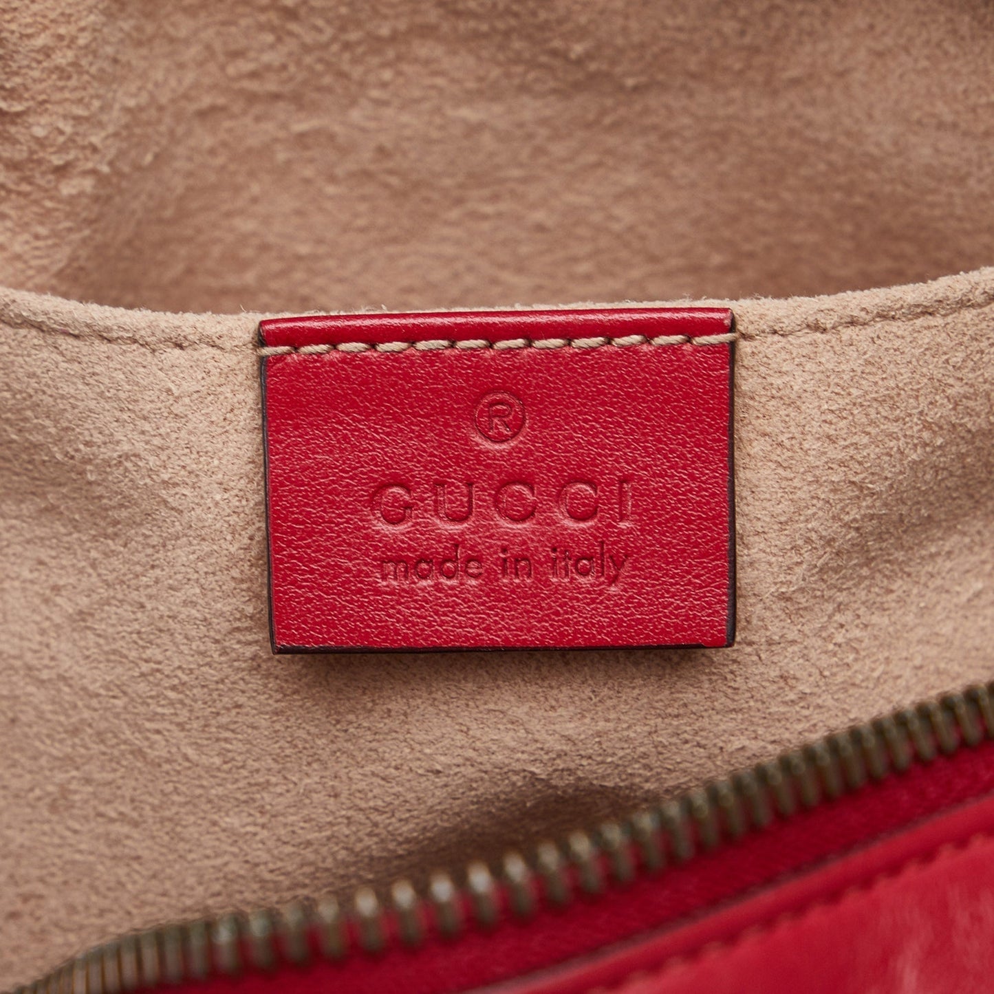 Gucci GG Marmont Red Matelassé Leather
